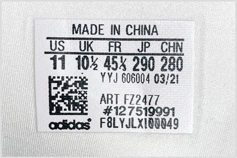 adidas china label